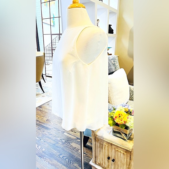 Alice & Olivia by Stacey Bendet “Air” Fly Away Back Draped Tank Lycra Crepe - Picture 3 of 4